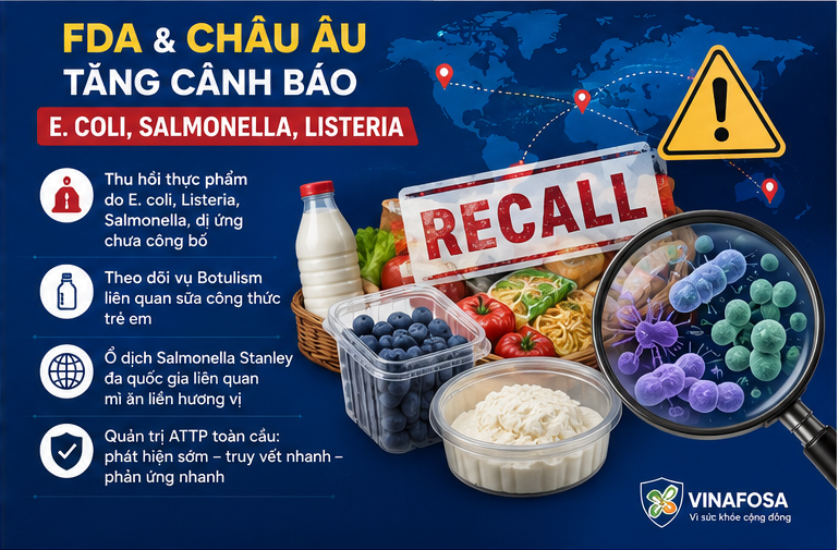 Điểm tin ATTP 09/07/2026 do VINAFOSA tổng hợp, tập trung vào các diễn biến nổi bật trong nước và quốc tế về quản lý an toàn thực phẩm.