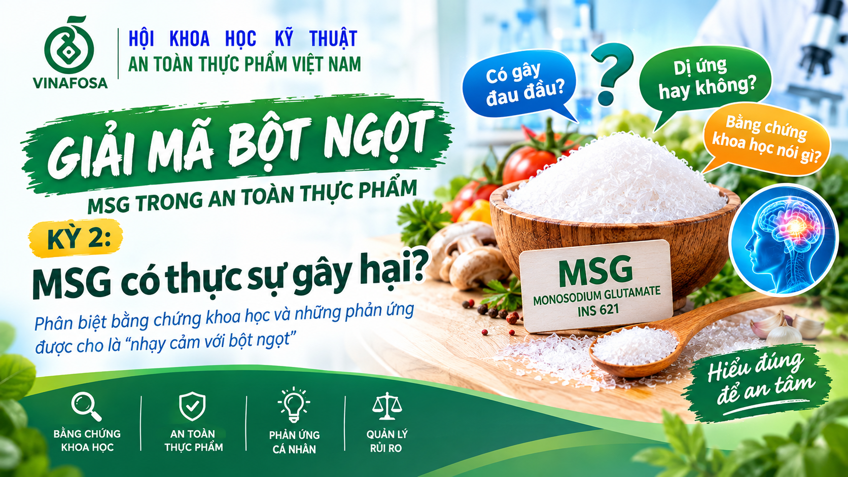 MSG có thực sự gây hại? Tìm hiểu bằng chứng khoa học về bột ngọt, phản ứng được cho là nhạy cảm với MSG và sự khác biệt giữa nhạy cảm với dị ứng.